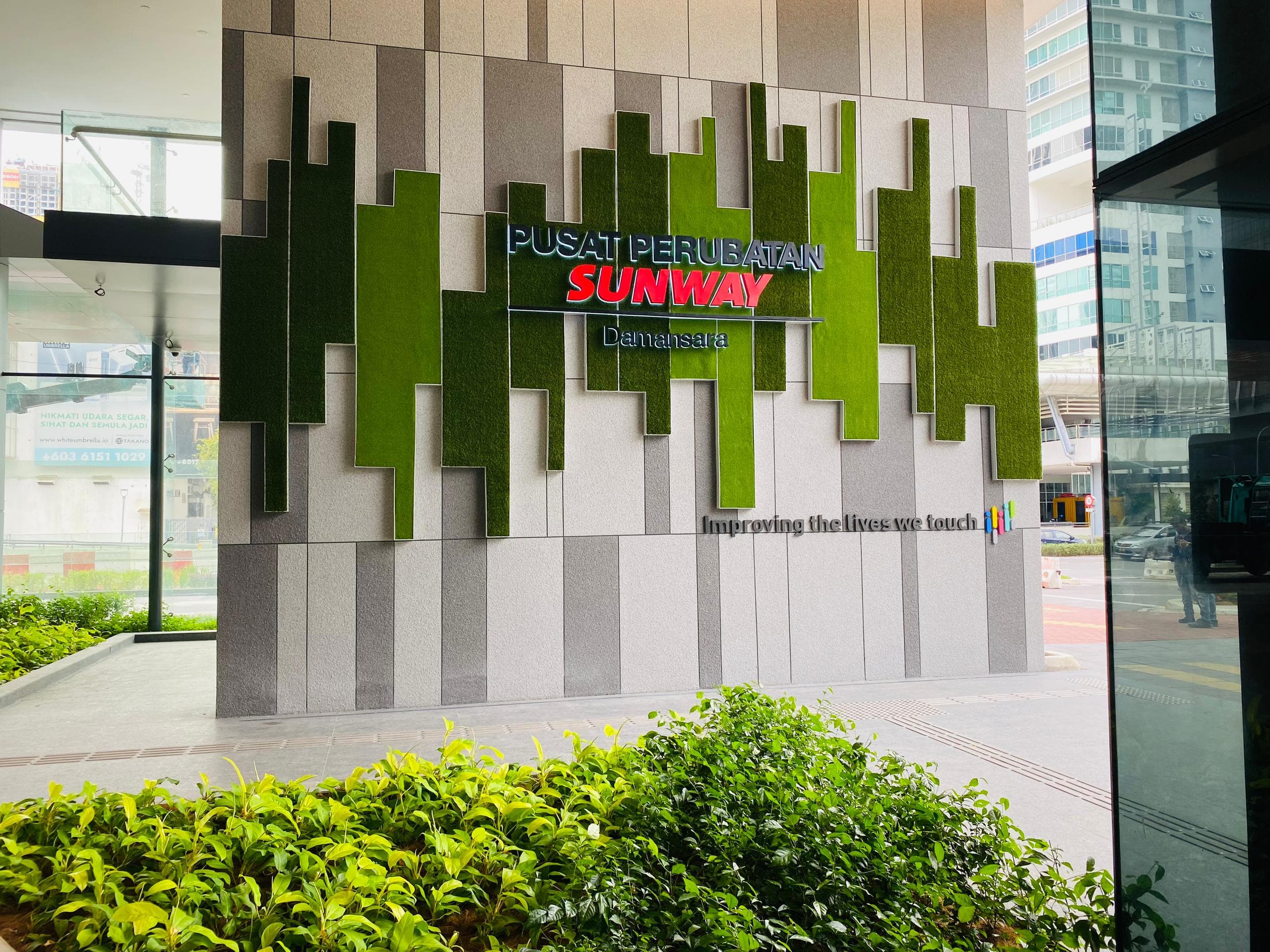 Artificial grass installation at SMC Damansara in Petaling Jaya, view 1