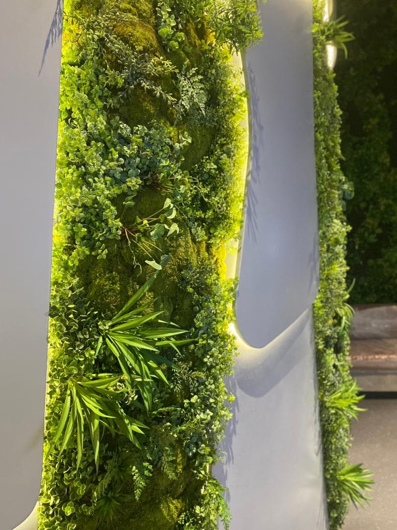 Artificial green wall installation at Experiential Centre in TRX, view 1