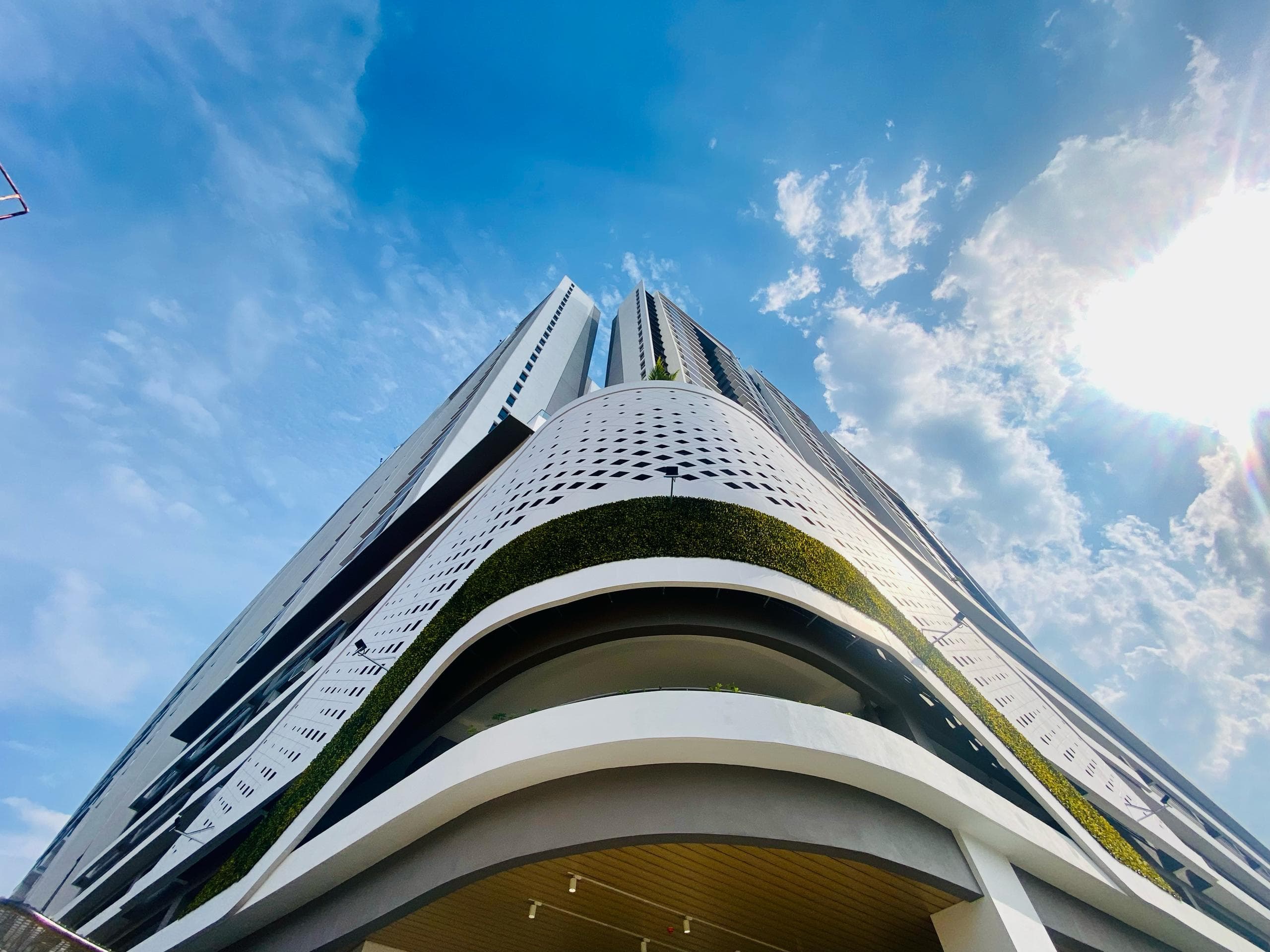 Artificial planting facade at Trinity Sensoria in Ampang, view 1